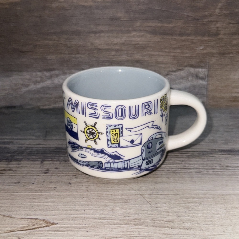 Starbucks Ornament Been There Series Missouri Mini Mug Cup Demi 2oz Blue